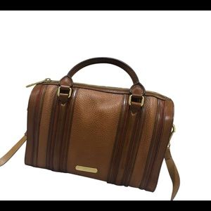 Burberry grainy calfskin alchester bowling bag
